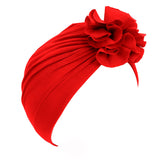 Compact and Stylish Baby Cap (Flower Red)